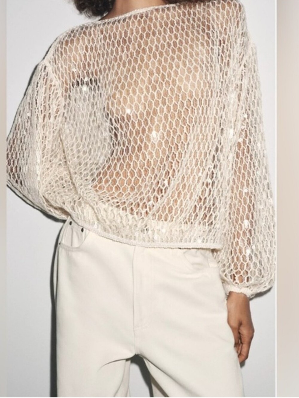 ZARA SEQUIN TOP Size M - Picture 7 of 16